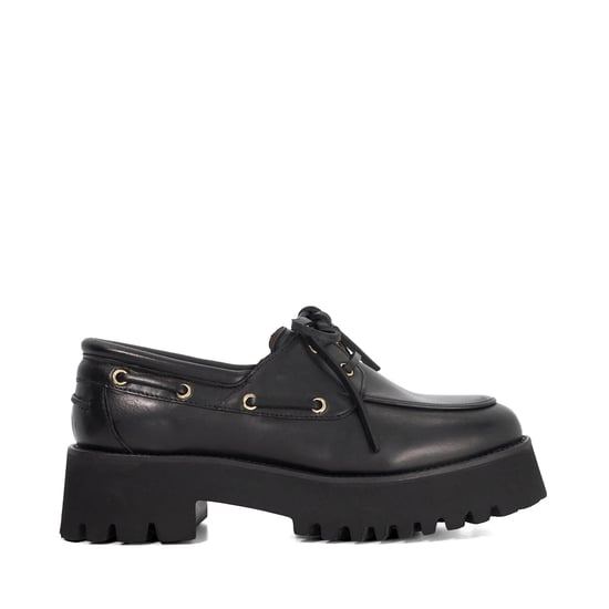 Dune Ladies Griffyn - Leather Round Toe Boat Shoes - Image 2