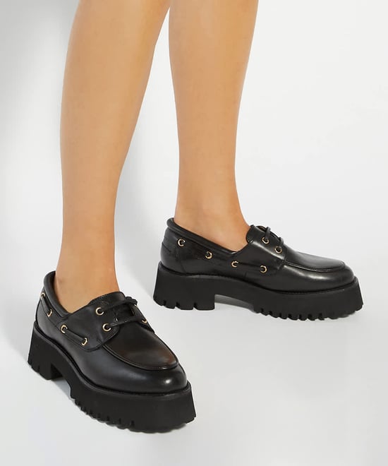 Dune Ladies Griffyn - Leather Round Toe Boat Shoes - Image 3