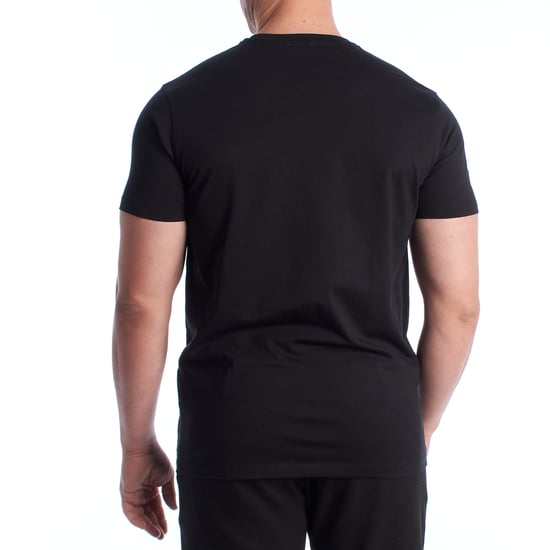 Herren-T-Shirt aus Baumwolle mit kurzen Ärmeln US42154027 - Image 4