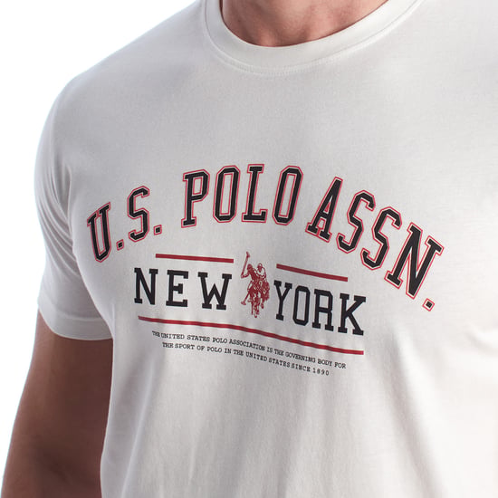 Herren-T-Shirt aus Baumwolle mit kurzen Ärmeln US42154024 - Image 2