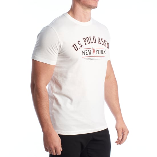 Herren-T-Shirt aus Baumwolle mit kurzen Ärmeln US42154024 - Image 4