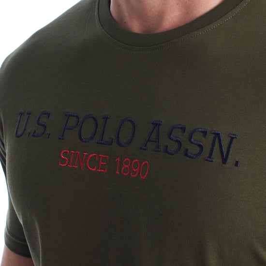 Herren-T-Shirt aus Baumwolle mit kurzen Ärmeln US42154022 - Image 2