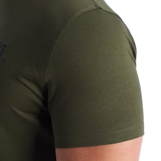 Herren-T-Shirt aus Baumwolle mit kurzen Ärmeln US42154022 - Image 3