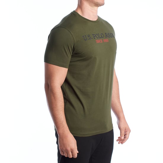 Herren-T-Shirt aus Baumwolle mit kurzen Ärmeln US42154022 - Image 5