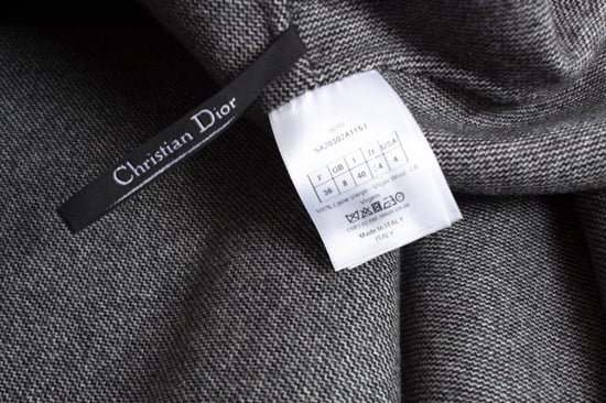 Christian Dior Grå A-linjekjol i ull - Image 4