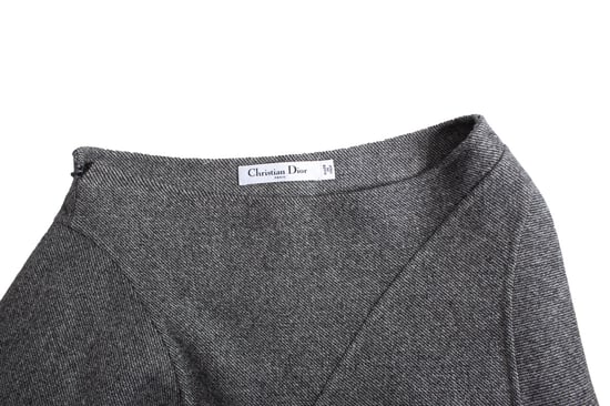 Christian Dior Grå A-linjekjol i ull - Image 5