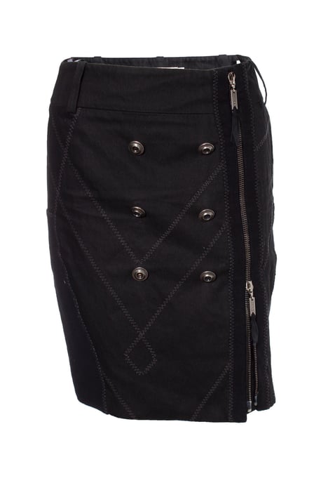 Christian Dior quiltad kjol med dragkedja - Image 1