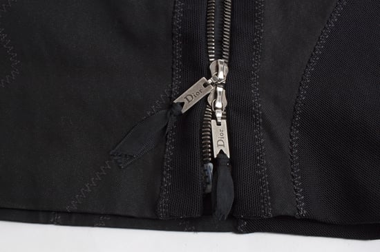 Christian Dior quiltad kjol med dragkedja - Image 5