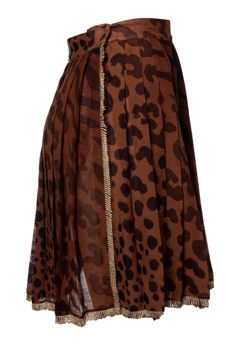 Gianni Versace Couture Leopardmönstrad och plisserad kjol - Image 4