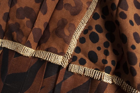 Gianni Versace Couture Leopardmönstrad och plisserad kjol - Image 5