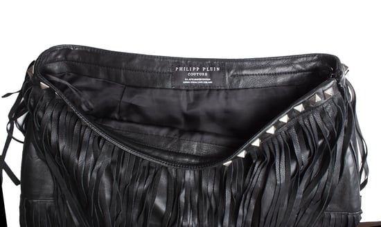 Philipp Plein minikjol med läderfransar - Image 6