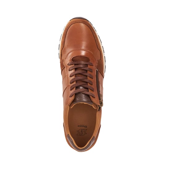 Dune Mens Thame - Zip Up Leather Trainers - Image 4