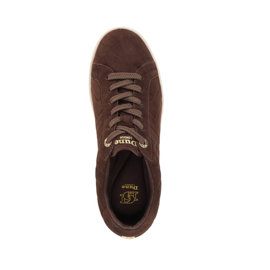 Dune Ladies Egent - Quilted Platform Sole Lace-Up Trainers - Image 4