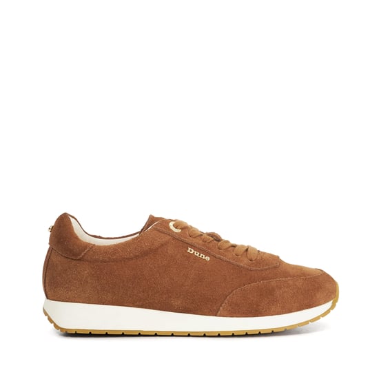 Dune Ladies Ettah - Suede Lace-Up Runner Trainers - Image 2