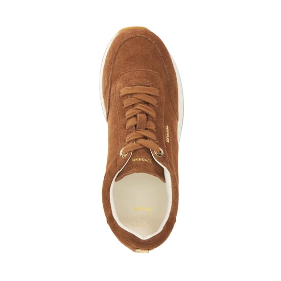 Dune Ladies Ettah - Suede Lace-Up Runner Trainers - Image 4