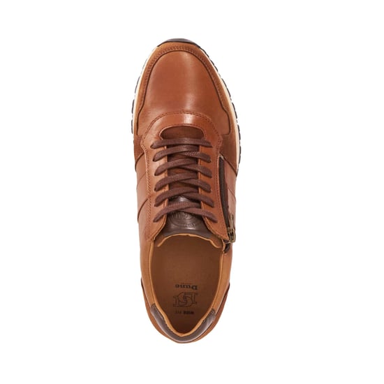 Dune Mens Thame Wf - Wide Fit Zip Up Leather Trainers - Image 4