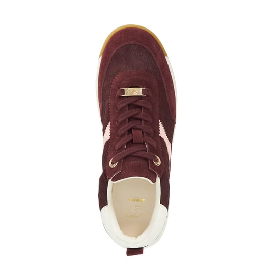 Dune Ladies Elsea - Suede Lace-Up Trainers - Image 4