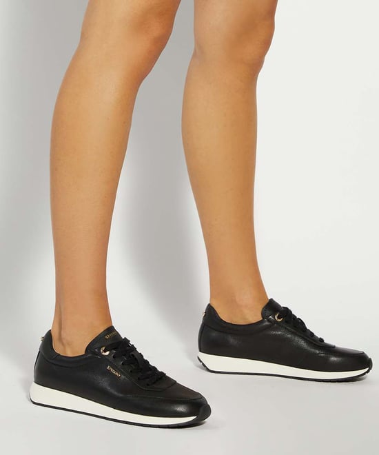 Dune Ladies Ettah - Suede Lace-Up Runner Trainers - Image 3