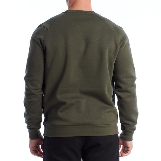 Herren-Fleece-Sweatshirt mit Rundhalsausschnitt US42187035 - Image 3