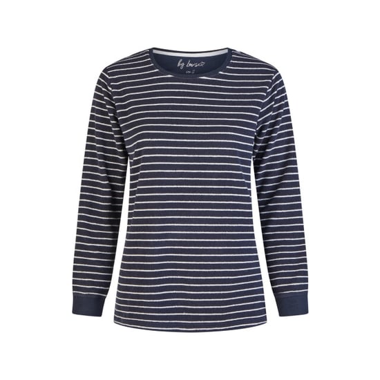 By Louise Dames winter pyjama set lang badstof donker gestreept - Image 5