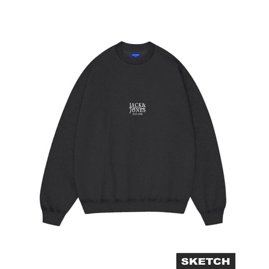 Jack & Jones Jorbleecker aop box sweat crew neck - - Image 1