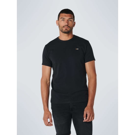 No Excess T-shirt crewneck solid basic black - Image 3