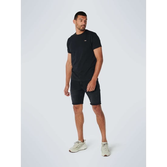 No Excess T-shirt crewneck solid basic black - Image 4