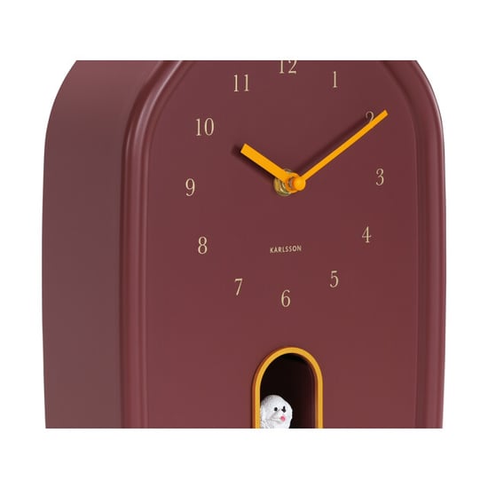 Karlsson wandklok modern doggy bordeaux- Ø29,1cm - Image 4