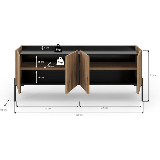 Furnilux neo tv-lage kast 155x62x40 cm - Image 5