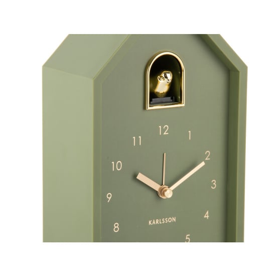 Karlsson wekker modern cuckoo oro luxury green - Image 3