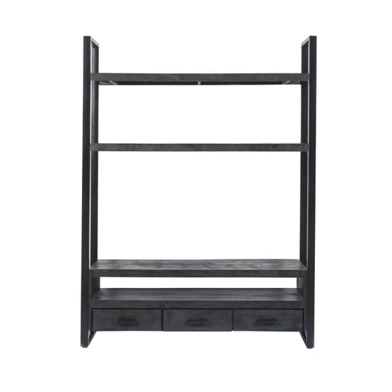 Livingfurn tv meubel norris high 200x150x45 cm mangohout / gecoat staal - Image 2
