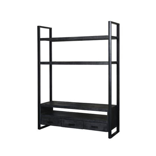 Livingfurn tv meubel norris high 200x150x45 cm mangohout / gecoat staal - Image 3
