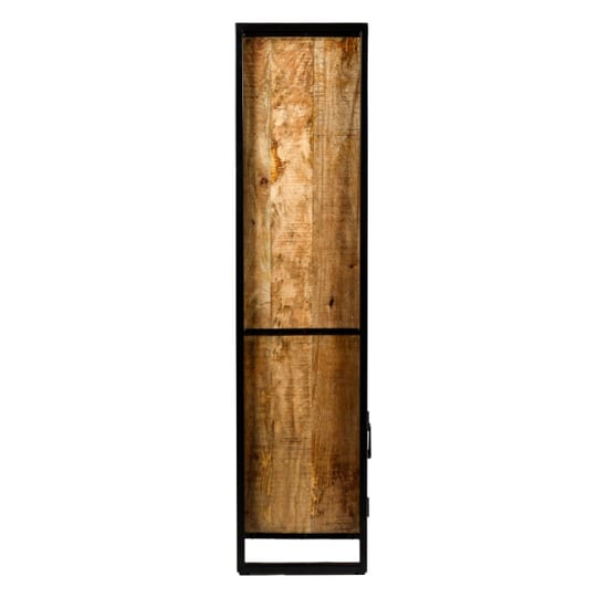Livingfurn kabinetkast nairobi 110x180 mangohout en gecoat staal - Image 3