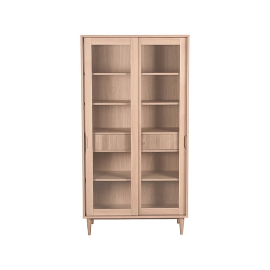 Label51 Vitrinekast jule naturel eiken 100 cm - Image 6