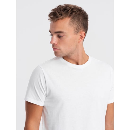 Ombre t-shirt heren wit met bies - Image 3