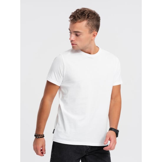 Ombre t-shirt heren wit met bies - Image 4