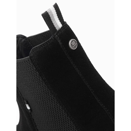 Ombre Italian style heren schoenen zwart suede italia moda - Image 2