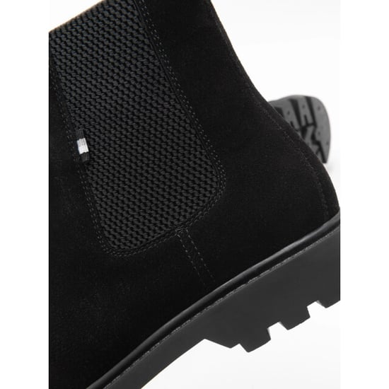 Ombre Italian style heren schoenen zwart suede italia moda - Image 3
