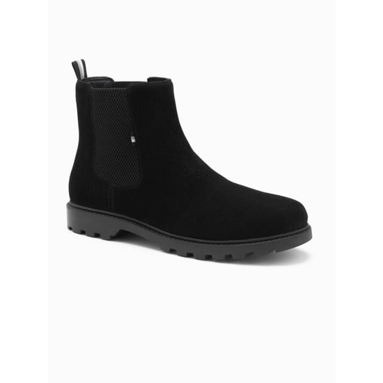 Ombre Italian style heren schoenen zwart suede italia moda - Image 5