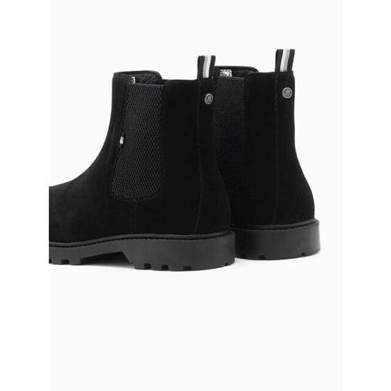 Ombre Italian style heren schoenen zwart suede italia moda - Image 6