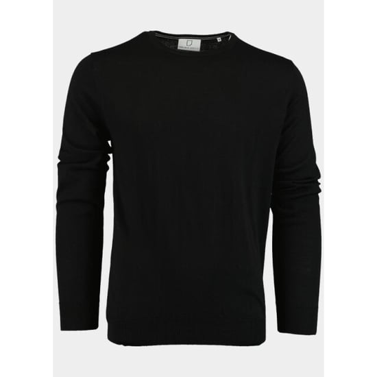 Born with Appetite Pullover rick r-neck pullover merino 00005ri12/9001 black - Image 1
