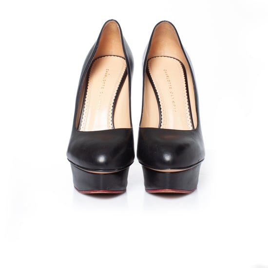 Charlotte Olympia Zwarte leren plateau pumps - Image 3