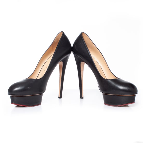 Charlotte Olympia Zwarte leren plateau pumps - Image 4