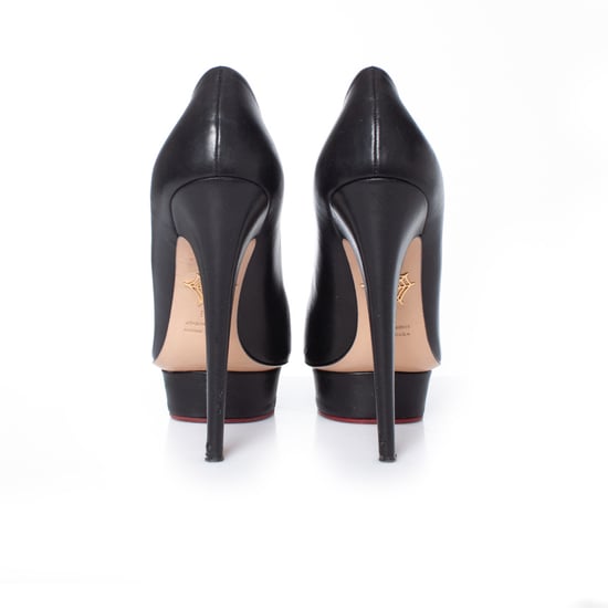 Charlotte Olympia Zwarte leren plateau pumps - Image 5
