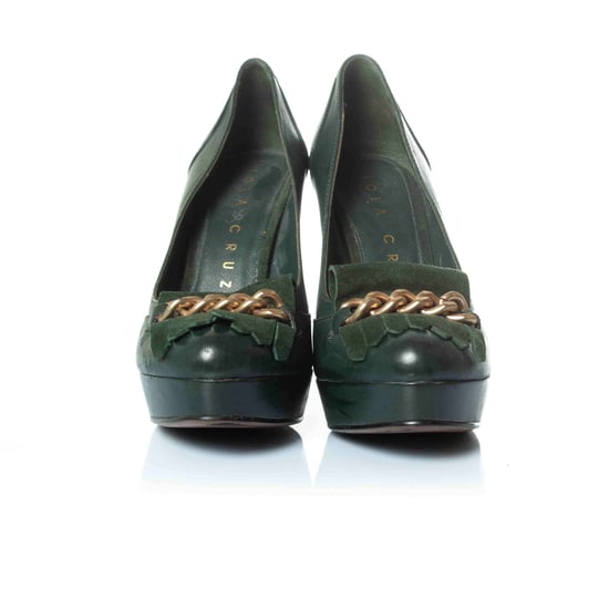 Lola Cruz plateau pumps met gouden ketting - Image 3