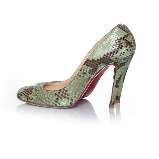Christian Louboutin Python pumps in green - Image 2