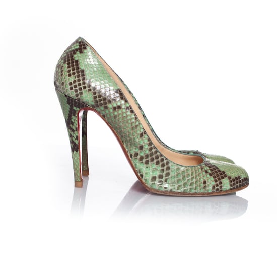 Christian Louboutin Python pumps in green - Image 4