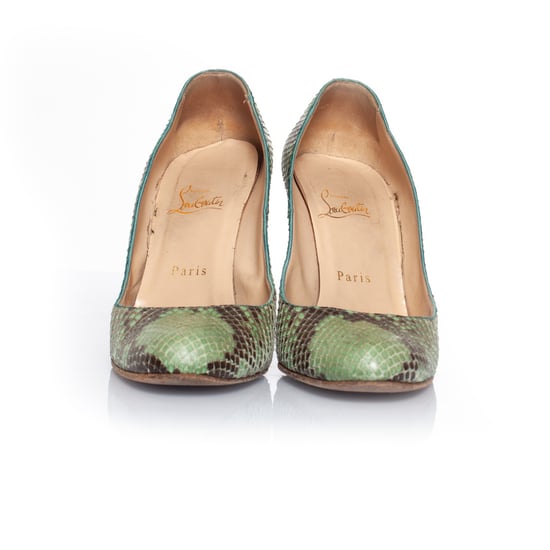 Christian Louboutin Python pumps in green - Image 5