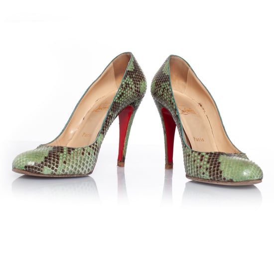 Christian Louboutin Python pumps in green - Image 6