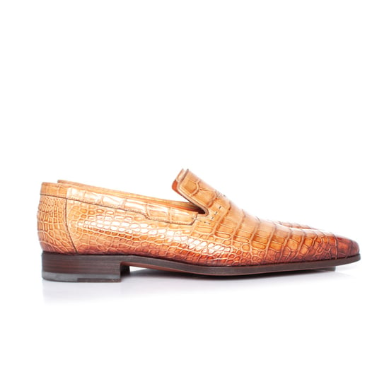 Santoni alligatorleren loafers - Image 5